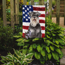Load image into Gallery viewer, USA American Flag with Schnauzer Garden Flag – Decorative Outdoor Yard Flag KJ1157GF