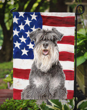 Load image into Gallery viewer, USA American Flag with Schnauzer Garden Flag – Decorative Outdoor Yard Flag KJ1157GF