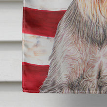 Load image into Gallery viewer, USA American Flag with Schnauzer Flag Canvas House Size KJ1158CHF