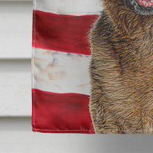Load image into Gallery viewer, USA American Flag with German Shepherd Flag Canvas House Size KJ1159CHF