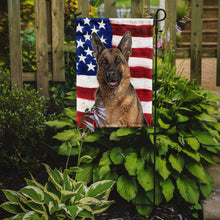 Load image into Gallery viewer, USA American Flag with German Shepherd Garden Flag – Decorative Outdoor Yard Flag KJ1159GF