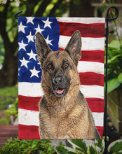 Load image into Gallery viewer, USA American Flag with German Shepherd Garden Flag – Decorative Outdoor Yard Flag KJ1159GF