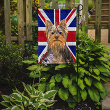 Load image into Gallery viewer, Yorkie / Yorkshire Terrier with English Union Jack British Flag Garden Flag – Decorative Outdoor Yard Flag KJ1163GF