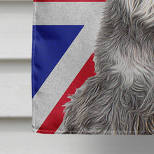 Load image into Gallery viewer, Schnauzer with English Union Jack British Flag Flag Canvas House Size KJ1164CHF