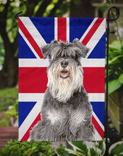 Load image into Gallery viewer, Schnauzer with English Union Jack British Flag Garden Flag – Decorative Outdoor Yard Flag KJ1164GF