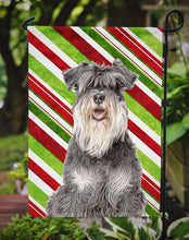 Load image into Gallery viewer, Candy Cane Holiday Christmas Schnauzer Garden Flag – Decorative Outdoor Yard Flag KJ1171GF