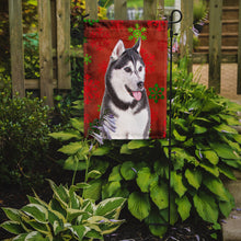 Load image into Gallery viewer, Red Snowflakes Holiday Christmas  Alaskan Malamute Garden Flag – Decorative Outdoor Yard Flag KJ1182GF