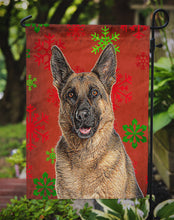 Load image into Gallery viewer, Red Snowflakes Holiday Christmas  German Shepherd Garden Flag – Decorative Outdoor Yard Flag KJ1187GF