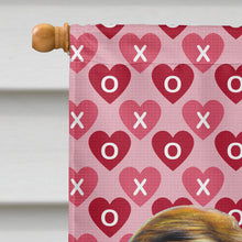 Load image into Gallery viewer, Hearts Love and Valentine's Day Jack Russell Terrier Flag Canvas House Size KJ1190CHF