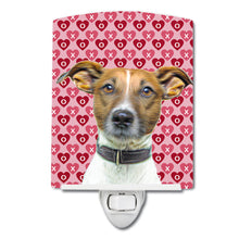 Load image into Gallery viewer, Hearts Love and Valentine's Day Jack Russell Terrier Ceramic Night Light KJ1190CNL