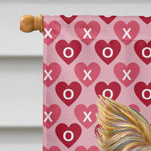 Load image into Gallery viewer, Hearts Love and Valentine's Day Yorkie / Yorkshire Terrier Flag Canvas House Size KJ1191CHF