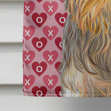 Load image into Gallery viewer, Hearts Love and Valentine's Day Yorkie / Yorkshire Terrier Flag Canvas House Size KJ1191CHF