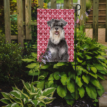 Load image into Gallery viewer, Hearts Love and Valentine's Day Schnauzer Garden Flag – Decorative Outdoor Yard Flag KJ1192GF
