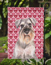 Load image into Gallery viewer, Hearts Love and Valentine's Day Schnauzer Garden Flag – Decorative Outdoor Yard Flag KJ1193GF