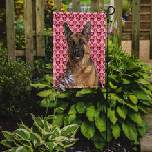 Load image into Gallery viewer, Hearts Love and Valentine's Day German Shepherd Garden Flag – Decorative Outdoor Yard Flag KJ1194GF