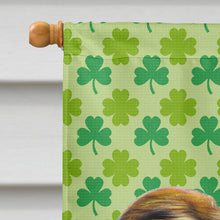 Load image into Gallery viewer, St. Patrick's Day Shamrock Jack Russell Terrier Flag Canvas House Size KJ1197CHF