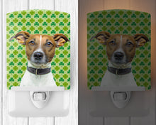 Load image into Gallery viewer, St. Patrick's Day Shamrock Jack Russell Terrier Ceramic Night Light KJ1197CNL