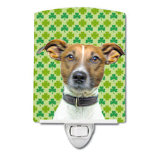 Load image into Gallery viewer, St. Patrick's Day Shamrock Jack Russell Terrier Ceramic Night Light KJ1197CNL
