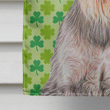 Load image into Gallery viewer, St. Patrick's Day Shamrock Schnauzer Flag Canvas House Size KJ1200CHF
