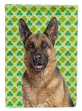 Load image into Gallery viewer, St. Patrick's Day Shamrock German Shepherd Flag Canvas House Size KJ1201CHF
