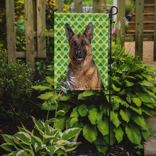 Load image into Gallery viewer, St. Patrick's Day Shamrock German Shepherd Garden Flag – Decorative Outdoor Yard Flag KJ1201GF
