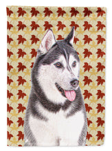 Load image into Gallery viewer, Fall Leaves Alaskan Malamute Garden Flag – Decorative Outdoor Yard Flag KJ1203GF