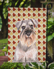 Load image into Gallery viewer, Fall Leaves Schnauzer Garden Flag – Decorative Outdoor Yard Flag KJ1207GF