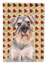 Load image into Gallery viewer, Fall Leaves Schnauzer Garden Flag – Decorative Outdoor Yard Flag KJ1207GF