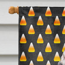 Load image into Gallery viewer, Candy Corn Halloween Alaskan Malamute Flag Canvas House Size KJ1210CHF