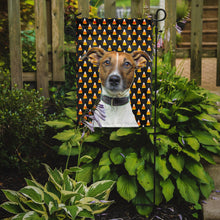 Load image into Gallery viewer, Candy Corn Halloween Jack Russell Terrier Garden Flag – Decorative Outdoor Yard Flag KJ1211GF