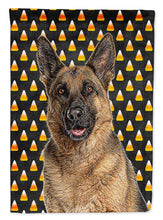 Load image into Gallery viewer, Candy Corn Halloween German Shepherd Garden Flag – Decorative Outdoor Yard Flag KJ1215GF
