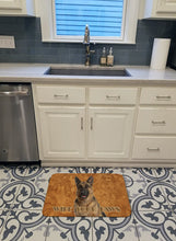 Load image into Gallery viewer, German Shepherd Wipe your Paws Machine Washable Memory Foam Mat