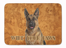Load image into Gallery viewer, German Shepherd Wipe your Paws Machine Washable Memory Foam Mat