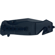 Load image into Gallery viewer, FDLE collectible 3-in-1 Police Tactical Rescue knife tool with Seatbelt Cutter, Steel Serrated Blade, Glass Breaker Special Agent