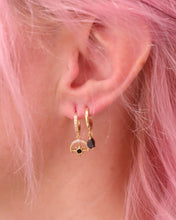 Load image into Gallery viewer, Black Gem Drop - Mix and Match Earring