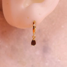 Load image into Gallery viewer, Black Gem Drop - Mix and Match Earring
