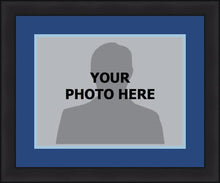 Load image into Gallery viewer, MLB Baseball Photo Picture Frame Kit - Kansas City Royals (Blue Matting, Light Blue Trim)