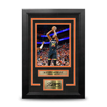 Load image into Gallery viewer, Kevin Durant Shooting Action Phoenix Suns 8" x 10" Framed Basketball Photo with Engraved Autograph