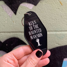 Load image into Gallery viewer, Keys to the Haunted Mansion Motel Style Keychain