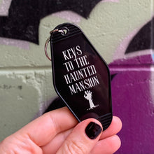 Load image into Gallery viewer, Keys to the Haunted Mansion Motel Style Keychain