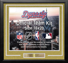 Load image into Gallery viewer, Vegas Golden Knights Gold Custom NHL Hockey 16x20 Picture Frame Kit