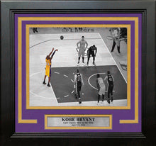 Load image into Gallery viewer, Kobe Bryant's Last Career Shot Los Angeles Lakers Framed Basketball Photo