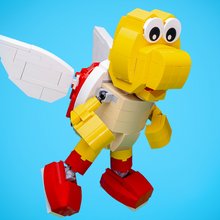 Load image into Gallery viewer, Custom Flying Turtle Trooper made using LEGO parts