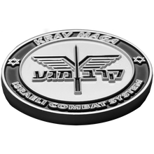 Load image into Gallery viewer, BL15-001 KRAV MAGA Israeli Combat System Silver Challenge Coin