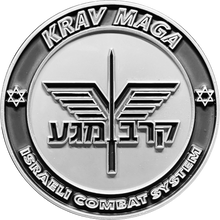 Load image into Gallery viewer, BL15-001 KRAV MAGA Israeli Combat System Silver Challenge Coin