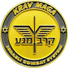 Load image into Gallery viewer, BL14-001 KRAV MAGA Israeli Combat System Gold Challenge Coin