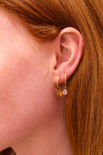 Load image into Gallery viewer, Solitaire Charm Hoop - Mix and Match Earring