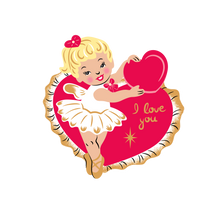 Load image into Gallery viewer, Retro Romance Brooch by 50's Vintage Dame x Lipstick &amp; Chrome