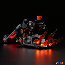 Load image into Gallery viewer, LEGO Ghost Rider Mech &amp; Bike #76245 Light Kit