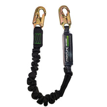 Load image into Gallery viewer, Frontline LES61S-US Patriot 6' Single Leg Elastic Lanyard with Snaphooks - Made in USA
